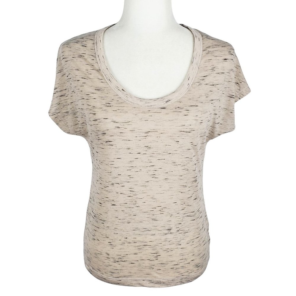 Old Navy Space Dyed Short Sleeve Tee Pink Gray Women's XS Y2K 90s
